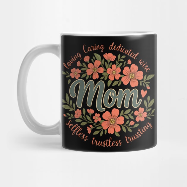 She is Mom | Boho Floral Mother’s Day Gift for Loving, Caring, Dedicated Mamas by ArtistTee ⭐⭐⭐⭐⭐